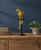 Gold_Parrot_On_Perch_Ornament
