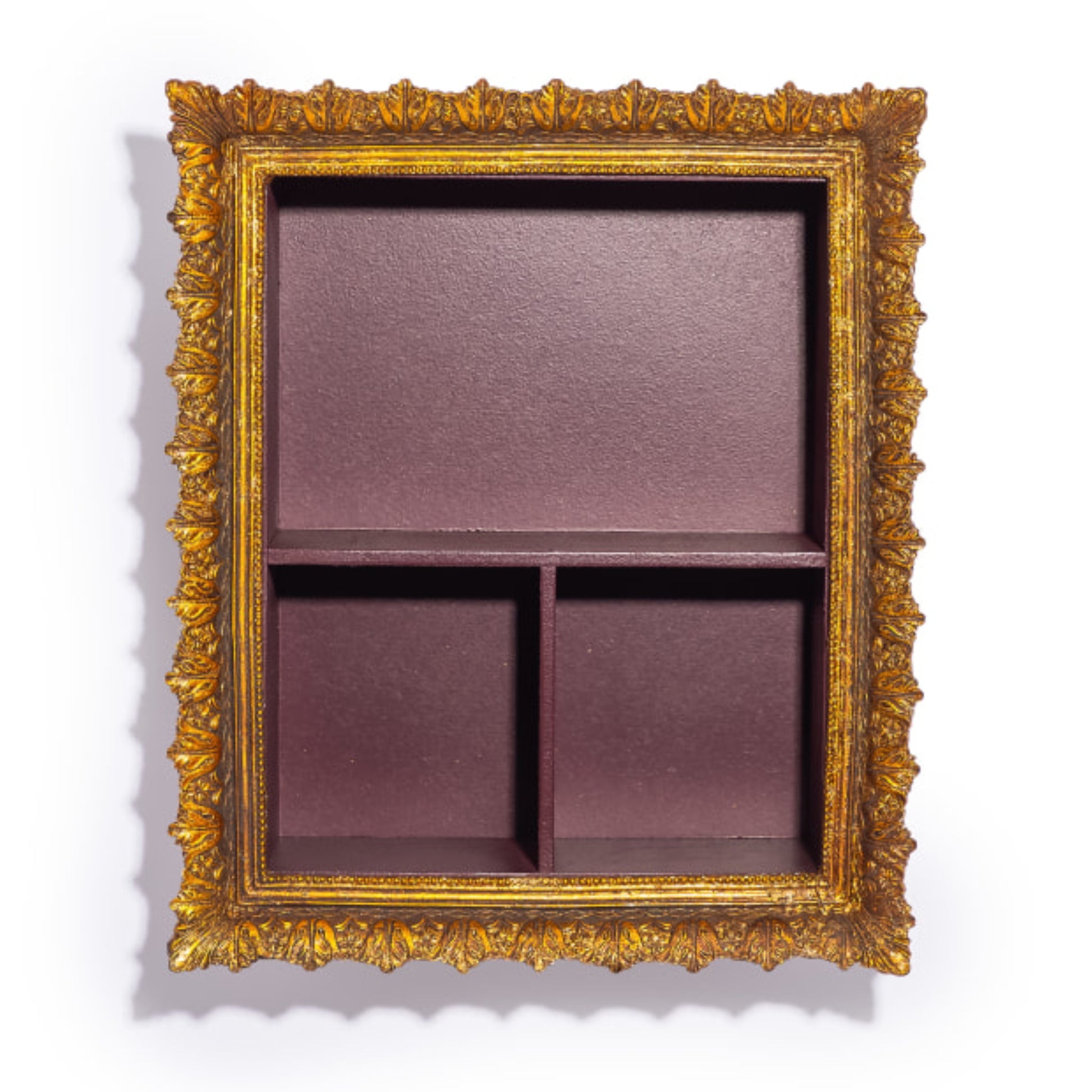 Gold Rocco Framed Box Shelf