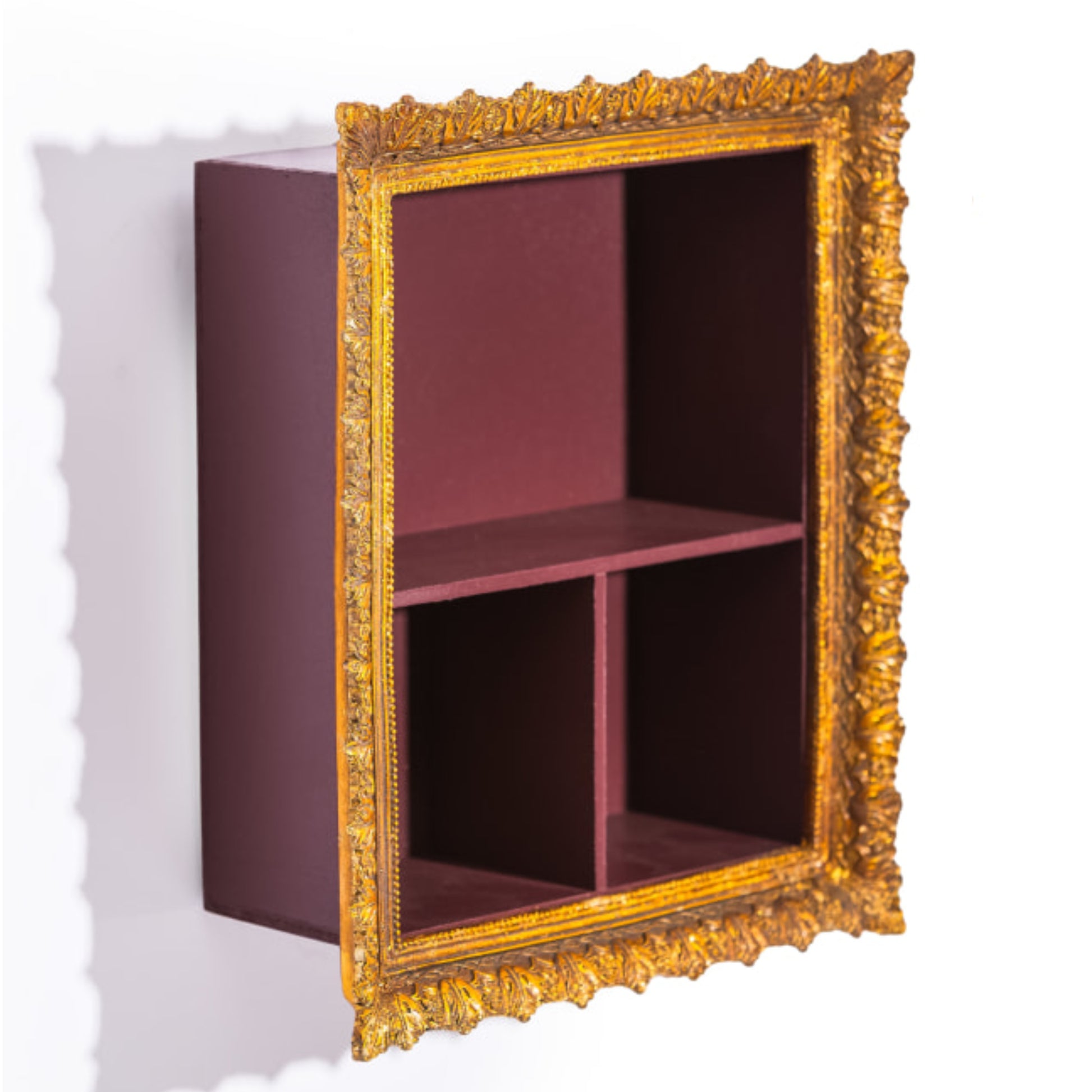Gold Rocco Framed Box Shelf