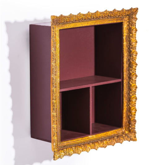 Gold Rocco Framed Box Shelf