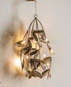 Golden Mistletoe LED hanging