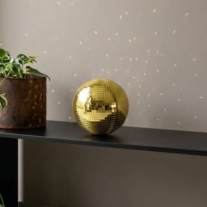 Gold Hanging Disco Ball – 20cm 6