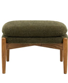 Green Boucle Fabric Foot Stool 2