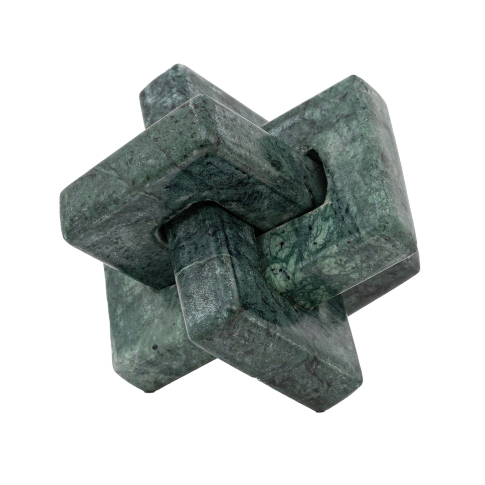 Green Marble Interlocking Ornament 1