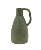 Green Textured Mid Century Inspired Bottle Vase 1