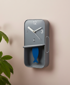 GreySardineTinPendulumWallClock