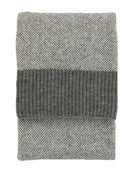 Grey Tones Knitted Parting Throw 1