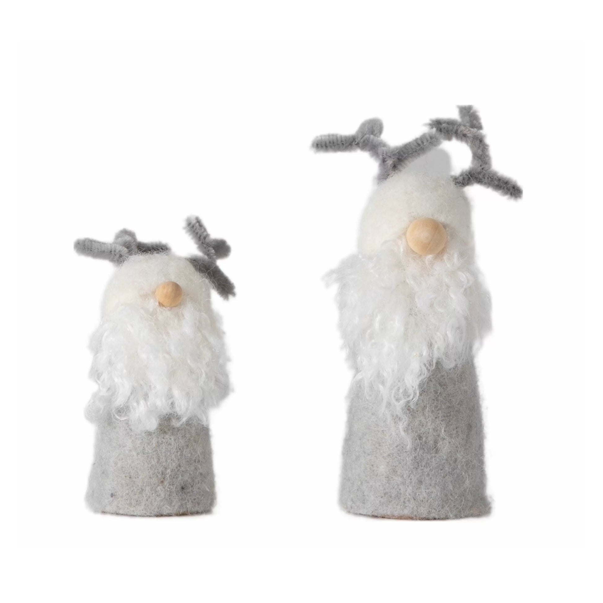 Grey Wooly Festive Gonk Duo