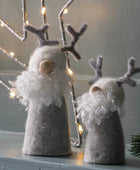 Grey Wooly Festive Gonk Duo 1