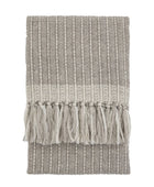 Grey Woven Throw Throw 1