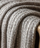 Grey Woven Throw Throw 4