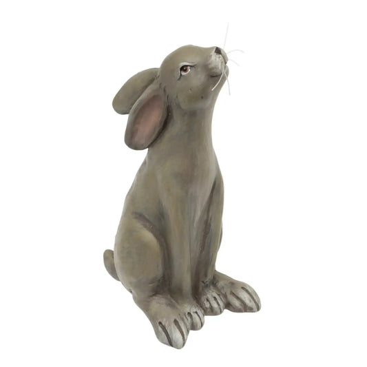 Grey Sitting Bunny Ornament 22