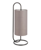 Grey and Black Loop Cylinder Table Lamp 3