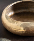 Hammered Metal Gold Bowl 3