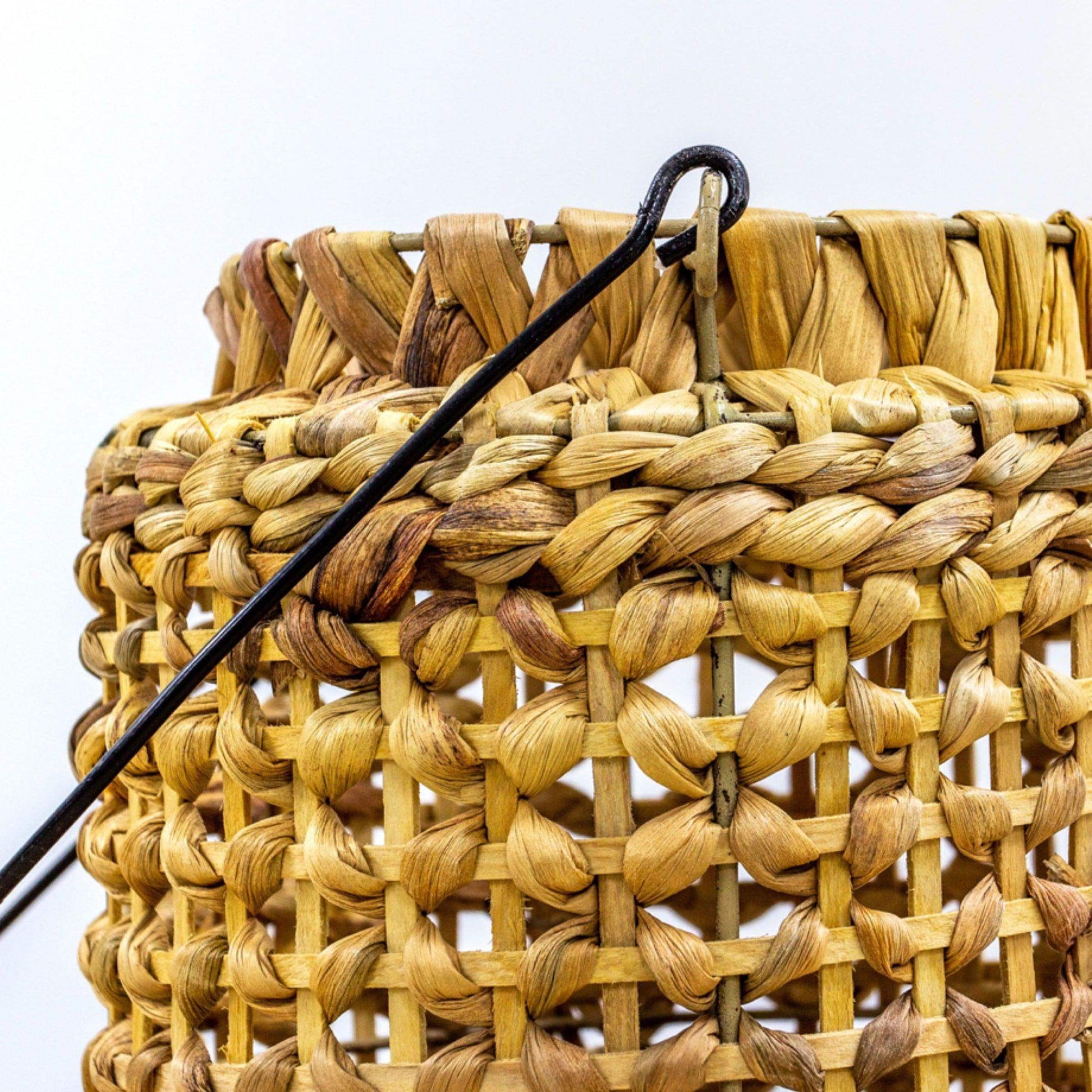 Handwoven Water Hyacinth Lantern - The Farthing