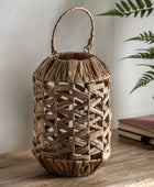 Handwoven Water Hyacinth Lantern