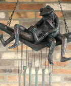 Hanging Cuddle Frogs Wind Chime