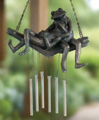 Hanging Cuddle Frogs Wind Chime