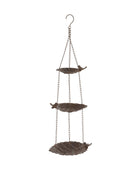 Hanging Triple Dish Metal Bird Feeder - The Farthing