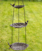 Hanging Triple Dish Metal Bird Feeder - The Farthing