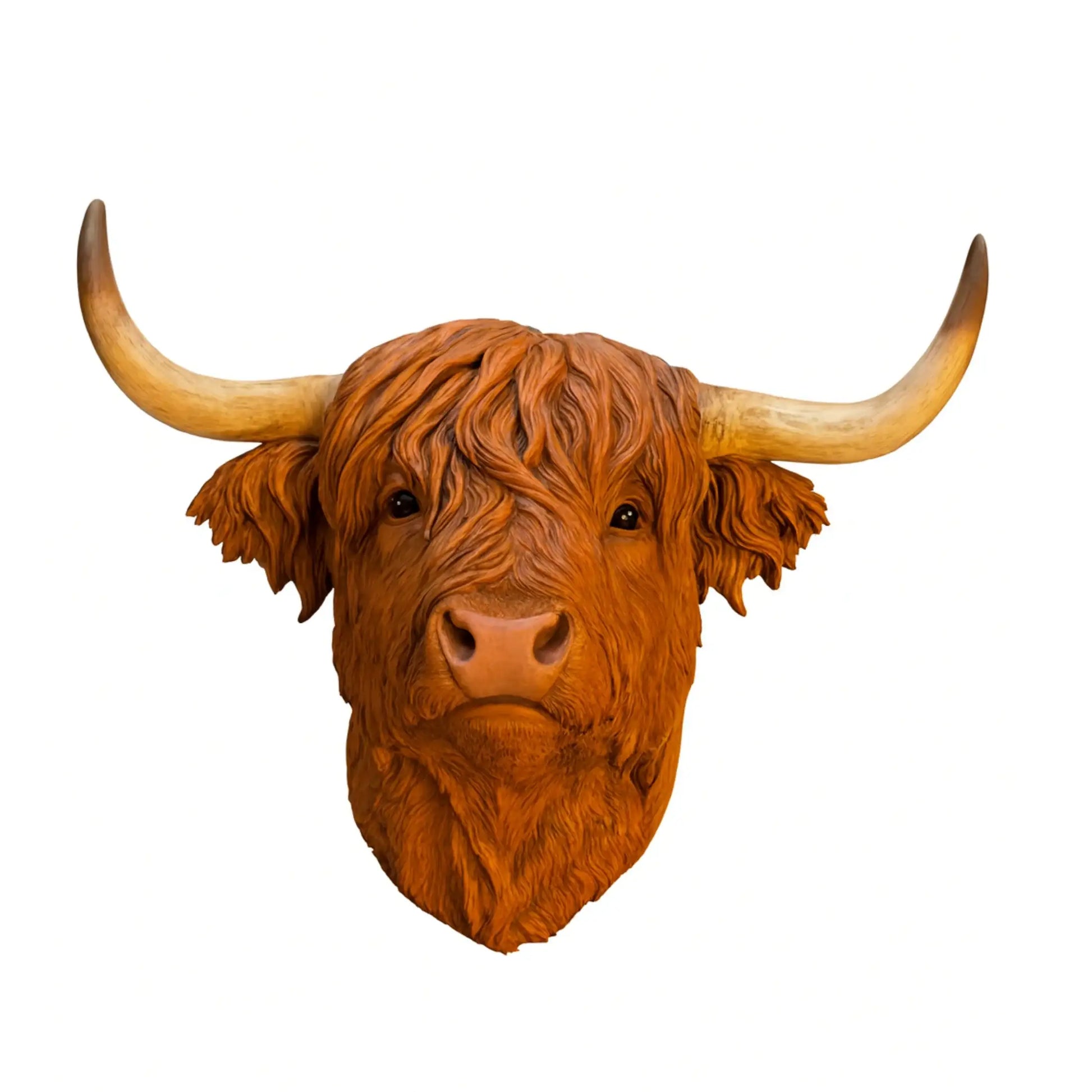 Horns sculpture on a white background