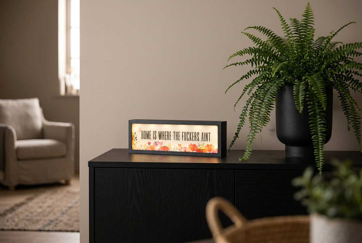 Home Is Where The Fuckers Ain’t LED Light Box 4