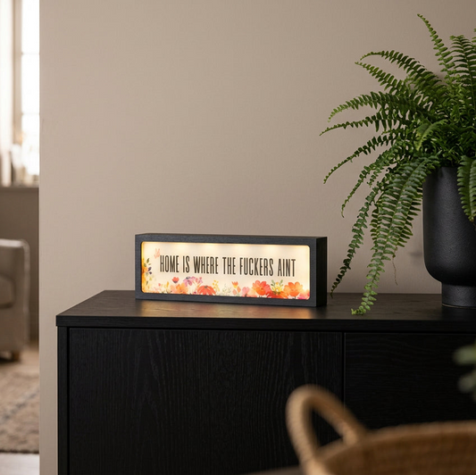 Home Is Where The Fuckers Ain’t LED Light Box