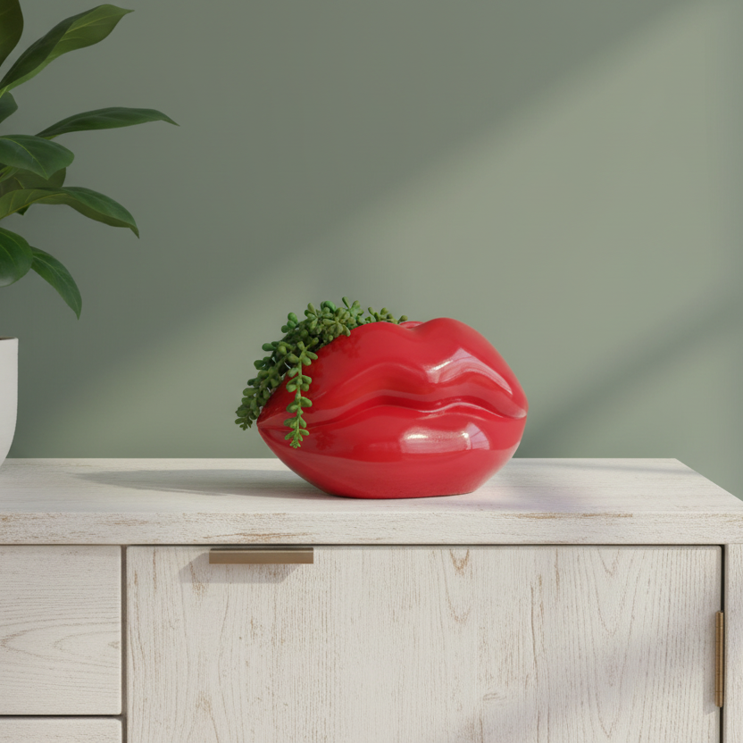hot lips vase