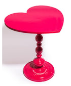 Hot Pink Heart Metal Side Table