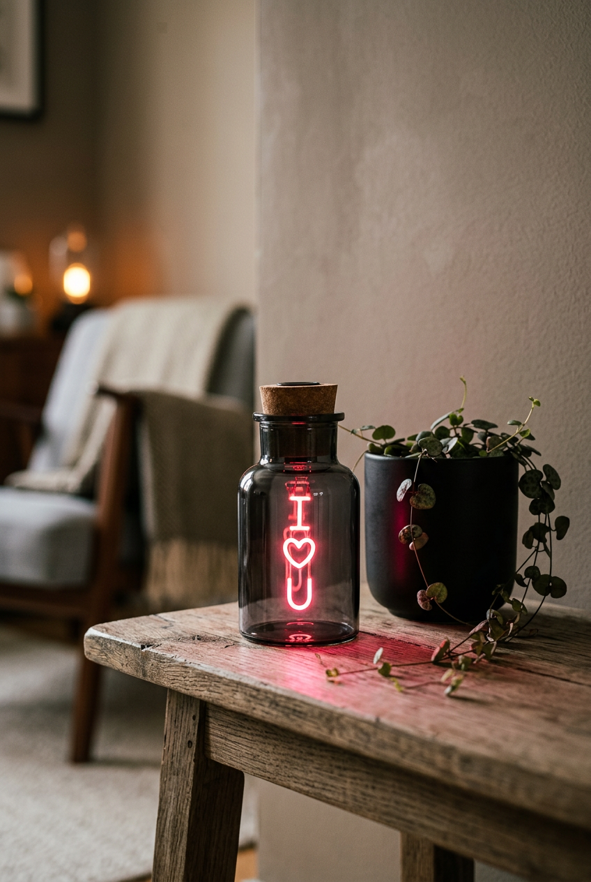I Love You Neon Bottle Light 5