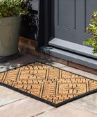 Ikat Patterned Coir Doormat - The Farthing