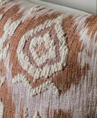 Ikat Style Embellished Cushion