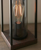 Industrial Inspired Bronze Base Table Lamp