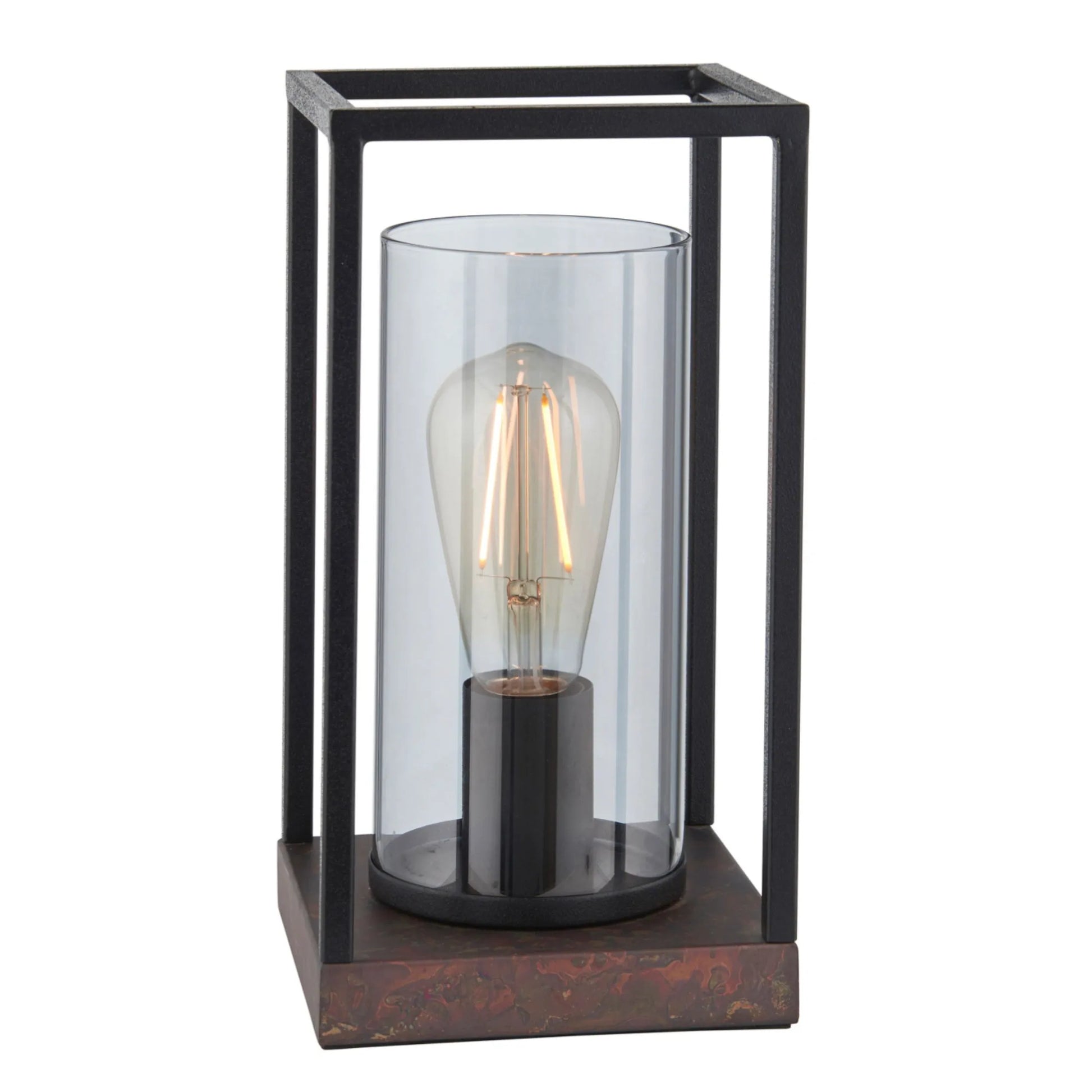 Industrial Inspired Bronze Base Table Lamp 1