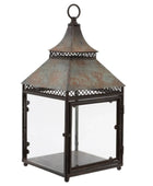 Industrial Inspired Metal & Glass Lantern