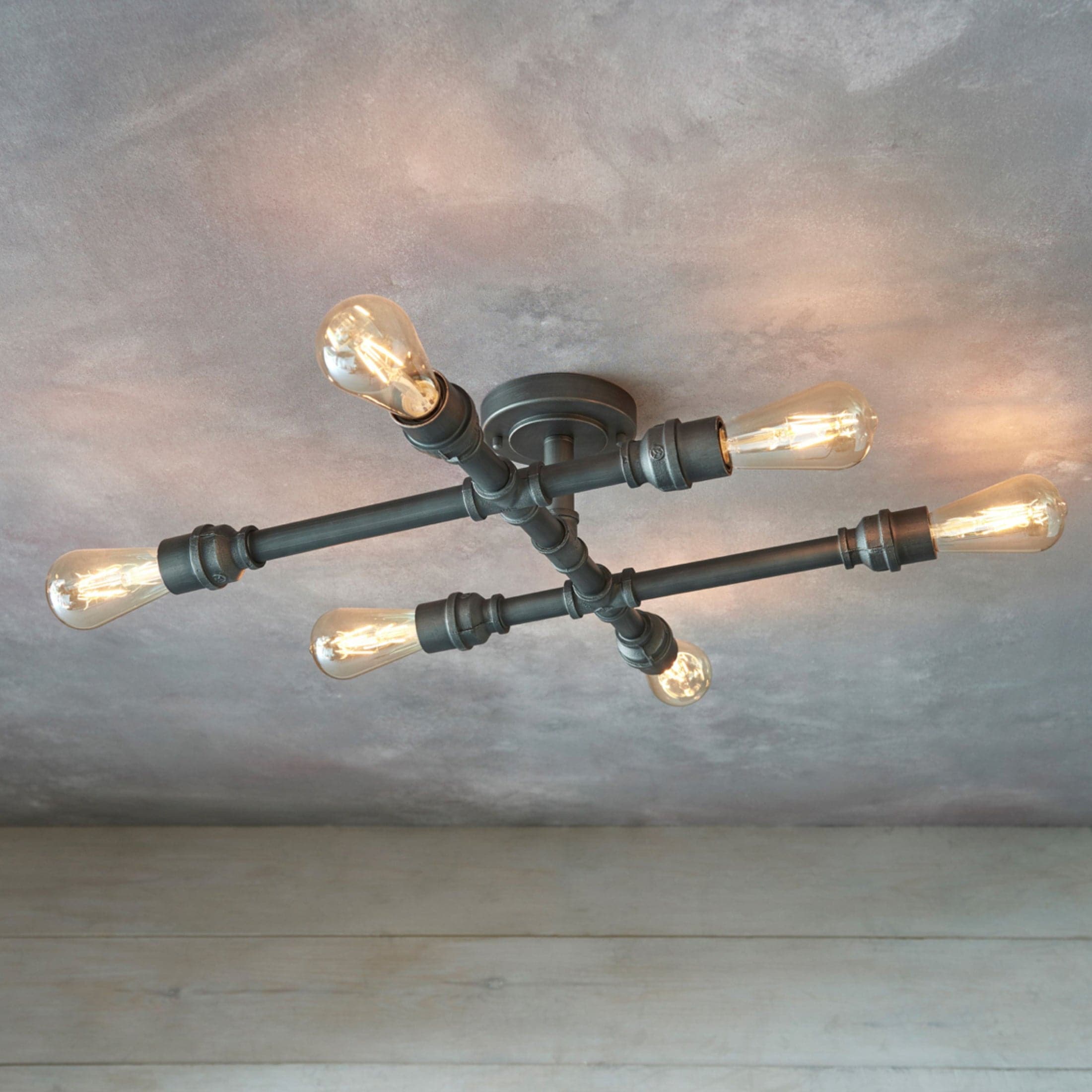 Industrial Pipe Ceiling Light 1