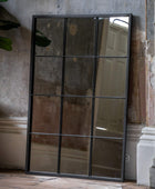 Industrial Rectangular Window Wall Mirror - The Farthing