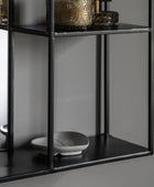 Industrial Side Shelf Portrait Mirror 1