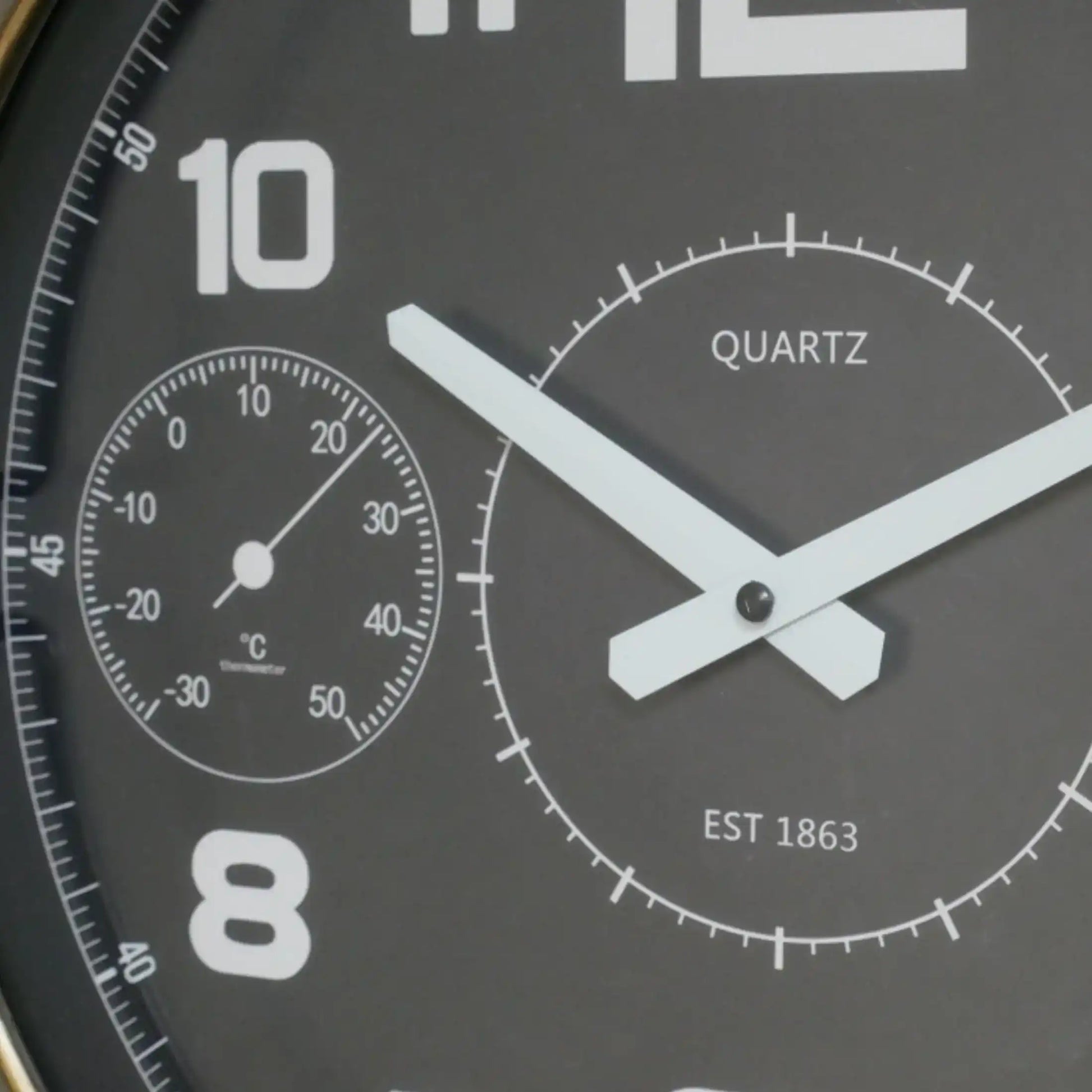 Industrial Spinning fields Wall Clock