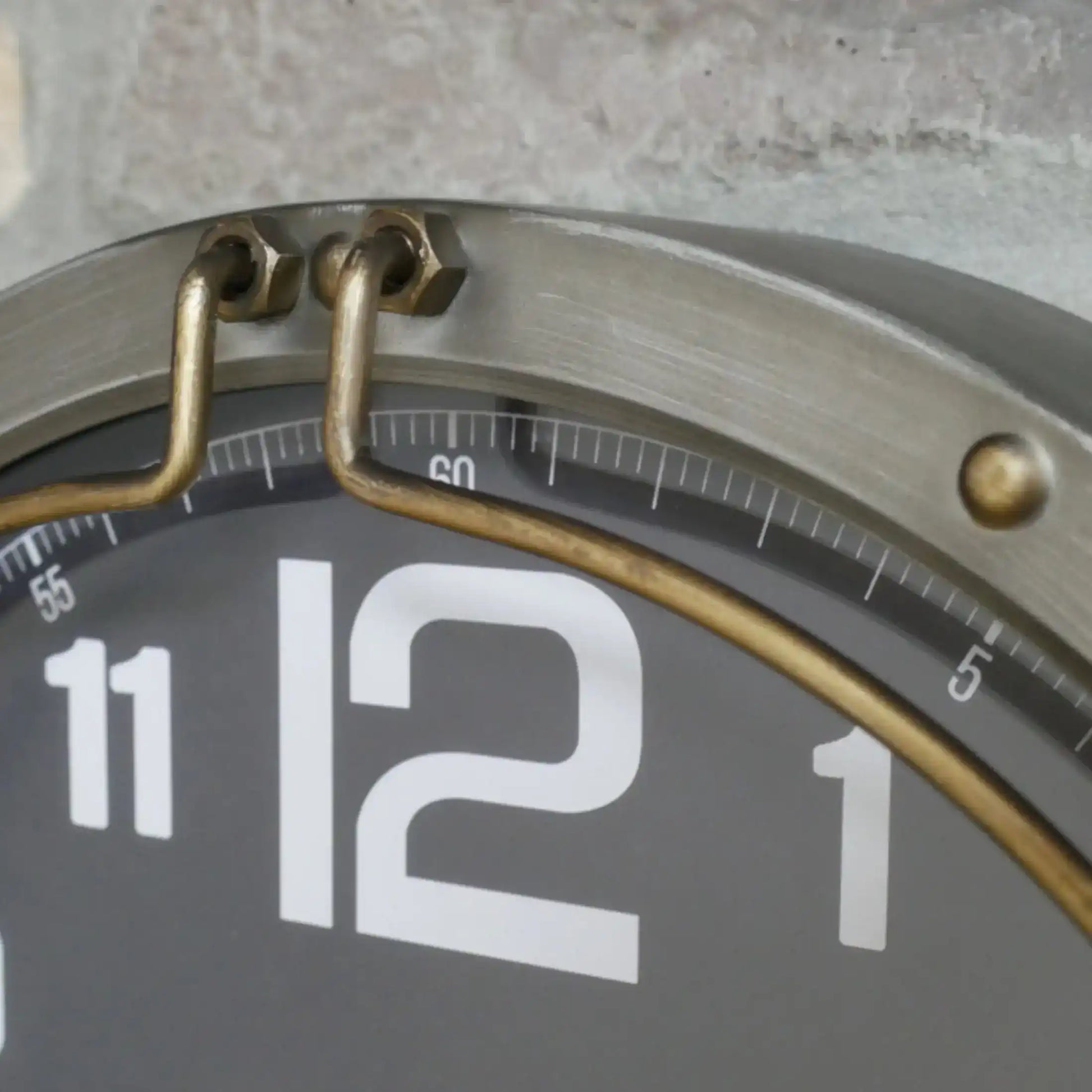 Industrial Spinning fields Wall Clock