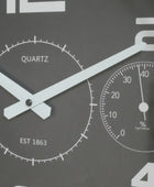 Industrial Spinning fields Wall Clock