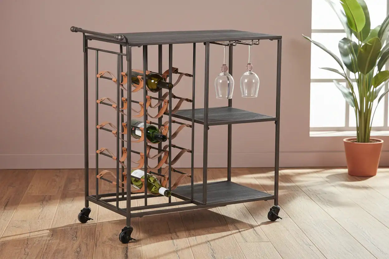 Industrial Style Drinks Trolley 2