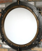 Industrial Style Porthole Wall Mirror