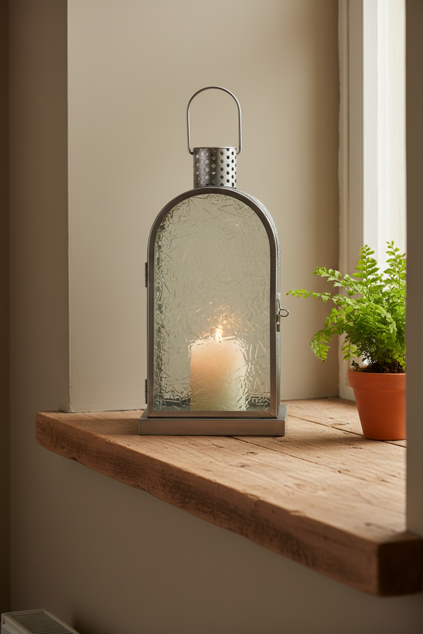 Industrial Style Steel Candle Lantern 4