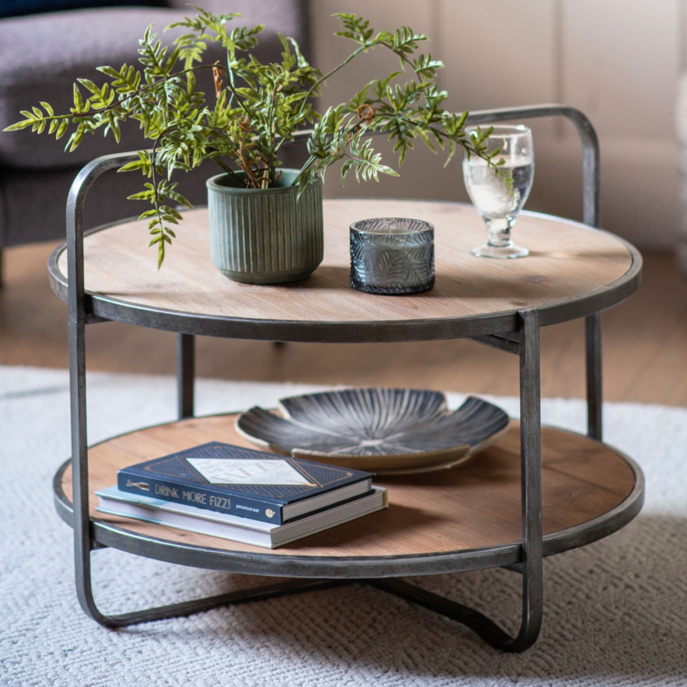 Industrial Styled Looped Top Coffee Table 4