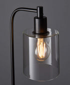 Industrial Styled Matt Black Table Light - The Farthing