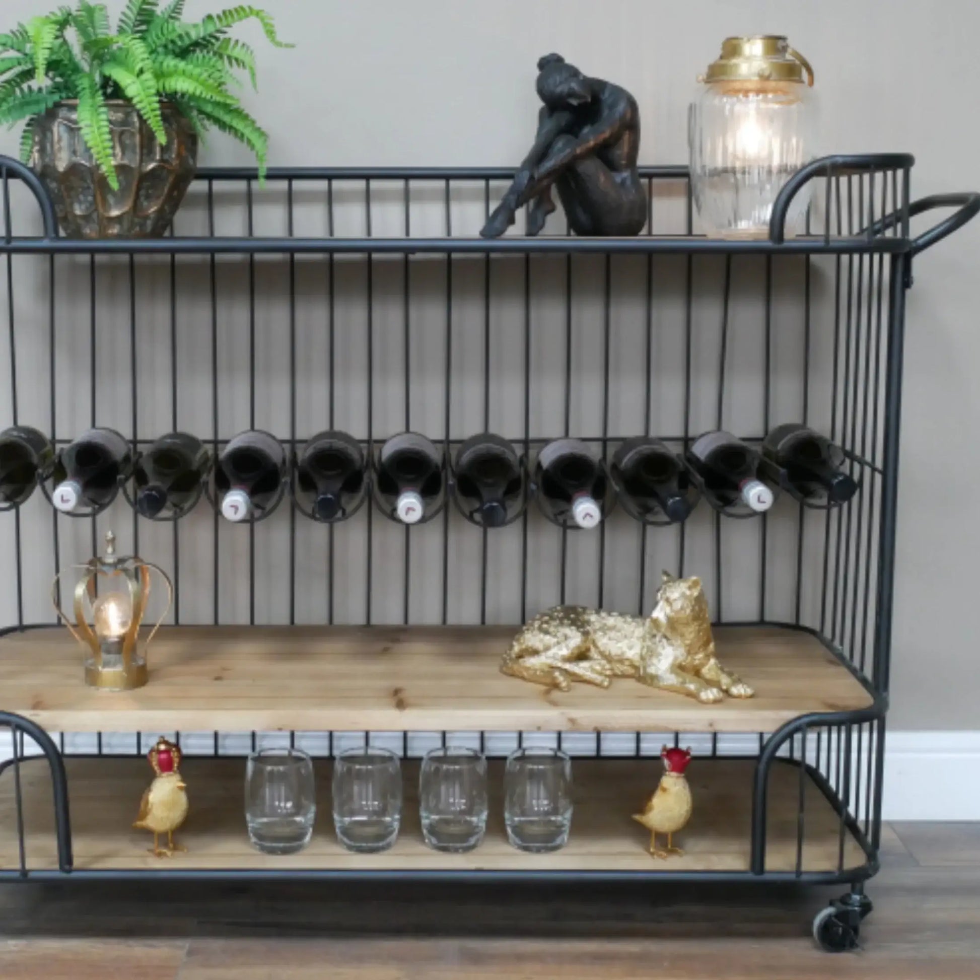 Industrial Wine & Drinks Trolley