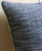 Ink Blue Textured Weave Cushion 5