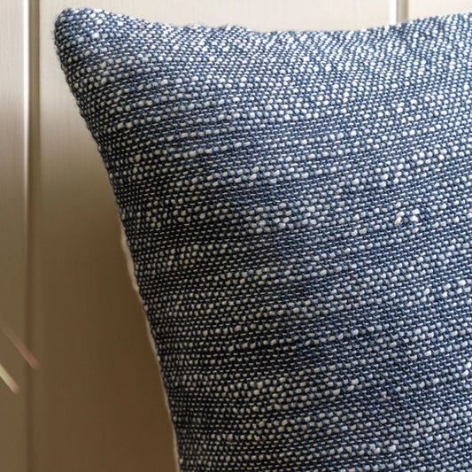 Ink Blue Textured Weave Cushion 5