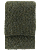 Khaki Melange Style Knitted Throw 1